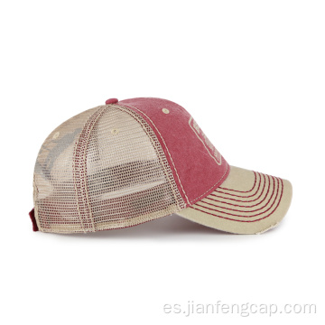 Gorra trucker simple con agujeros Freedom y puntadas gruesas